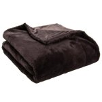 Plaid luxe chocolat 130x170 cm - amadeus