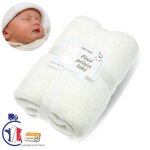 Plaid polaire b�b� 100 x 80 cm chaud tout doux confort r�confontante