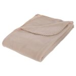 Plaid polaire polar beige 125x150cm - atmosphera createur dinterieur