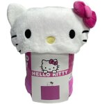 Plaid polaire à capuche 3d - hello kitty - rose - 120 x 150 cm Plaid polaire à capuche 3d - hello kitty - rose - 120 x 150 cm