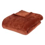Plaid ollis 180x230cm rose terracotta - atmosphera createur dinterieur