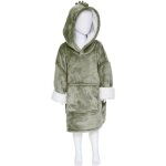 Plaid sweat à capuche dino - vert Plaid sweat à capuche dino - vert