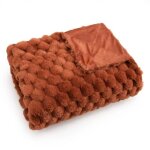 Plaid victoria terracotta 130x170 cm - amadeus