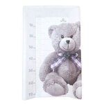 Plan  langer domiva little bear - pvc - matelas intgr - blanc / gris - 50 x 80 cm