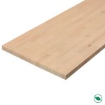 Plan de travail htre massif lamell coll 2000 x 800 x 26 mm - fsc mixte 70% forestea dimensions : 2000 ...