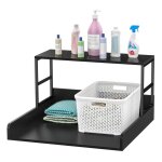 Plan de travail pour lave - linge / s�che - linge 70 cm avec �tag�re plan de travail � deux niveaux avec ...