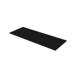 Plan de travail nicole pour salle de bain 120 cm - noir mat mdf avec chant abs 120 x 455 cm