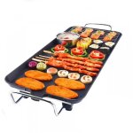 Plancha electrique antiadhsive 68 * 28cm1355w - 220vplaque de cuisson teppanyaki - grille de barbecue ...