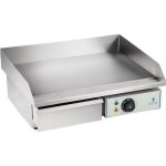Plancha grill electrique lisse 55cm 1 x 3. 0 kw acier inox professionnel jardin barbecue