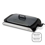 Plancha �lectrique - livoo - 2000w - surface 40x30 cm - plaque fonte daluminium - antiadh�sif sans pfoa ...