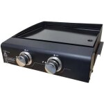Plancha gaz 2 br�leurs 47 x 46 x 205