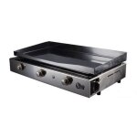 Plancha gaz 3 feux sevilia tout inox tsmp - se2 - 3f