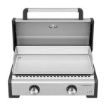 Plancha gaz campingaz master 2 pro avec couvercle de cuisson