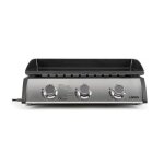 Plancha gaz - domoclip - inox doc277 - 7500w - acier maill - 3 brleurs