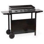 Plancha au gaz mérida 4 brûleurs + chariot Plancha au gaz mérida 4 brûleurs + chariot