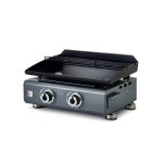 Plancha gaz silvia iig 2 feux ? brasero by favex ? plaque acier c�ramique 52 x 34 cm - 53 kw - 8 personnes ...