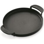 Plancha pour gourmet bbq system - weber - fonte d'acier - gaz - noir