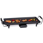 Plancha grill teppanyaki 2000w style japonais plaque de cuisson 70 x 23cm rvetement anti - adhsive ...