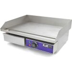 Plancha plaque de cuisson grill electrique professionnelle en acier inoxydable de 50cm Plancha plaque de cuisson grill electrique professionnelle en acier inoxydable de 50cm