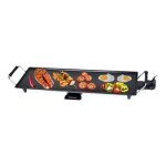 Plancha teppan yaki techwood ttp - 7023 - grande plaque 70x23cm - thermostat amovible - rcuprateur ...