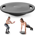 Hop - sport planche abdo avec poignes diamtre 40 cm charge max. 150 kg plateau dquilibre oscillant ...