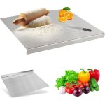 Planche � d�couper en acier inoxydable - mich - 40x30 cm - bord darr�t - antibact�rienne - anti - moisissure ...