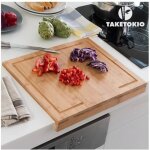 Planche � d�couper - taketokio - bambou - design �pur� - 45 x 35 x 13 cm