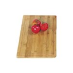 Planche � d�couper - cache plaque de cuisson en bambou - l 50 x l 28 cm
