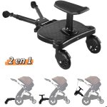 Planche de poussette universelle marche pied poussette debout ou assis 2 en 1 p�dale pour poussette double ...