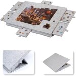 Planche de puzzle portable table avec support r�glable avec couvercle et 6 tiroirs de tri pour jusqu� ...