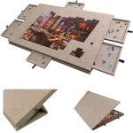 Planche de puzzle portable table avec support r�glable avec couvercle et 6 tiroirs de tri pour jusqu� ...