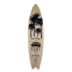 Planche surf bois et mtal 110x27cm - atmosphera createur dinterieur