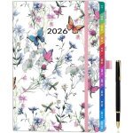 Planificateur semainier vertical a5 2026 ? agenda semaine � voir avec onglets mensuels fermeture �lastique ...
