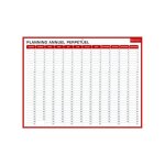 Planning - calendrier - annuel - semaine - janvier à décembre - effaçable - 32 x 42 cm Planning - calendrier - annuel - semaine - janvier à décembre - effaçable - 32 x 42 cm