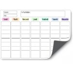 Planning effa�able magn�tique semaine a3 29. 7 x 42 cm