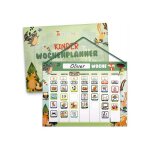 Planning hebdomadaire magn�tique enfant montessori - tableau de routine - 200 aimants sac et cordon de ...