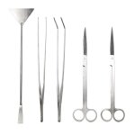 Plantes à outils daquarium en acier inoxydable 5 en 1 outils daquascaping pour aquarium (ciseaux spatule ... Plantes à outils daquarium en acier inoxydable 5 en 1 outils daquascaping pour aquarium (ciseaux spatule ...