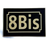 Plaque adh�sive num�ro boite aux lettres appartement ft 50 x 75 mm 1 � 4 chiffres personnalisable