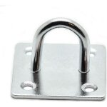 Plaque dancrage mural pour fixation cha�ne de v�lo - fixman - agrafe 50mm x 50mm - acier zingu�