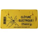 Plaque avertissement clture -  lunit - rsistante aux intempries - dimensions 245 x 125 cm