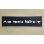 Plaque de boite aux lettres 1 ligne 10x2. 5 cm biseaut�e