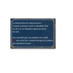 Plaque - cadre mtal humoristique - humour