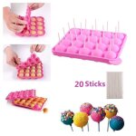 Plaque  cake pop 20 moules + 20 btonnets