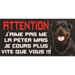 Plaque chien rottweiler 2
