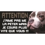 Plaque chien staffordshire bull terrier staffie