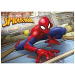Plaque comestible pour gteau 15x21 spiderman rouge bordeaux