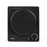 Plaque de cuisson 1 foyer livoo doc167n - 1500w - plaque noir int�gr� 26 cm plaque encastrable