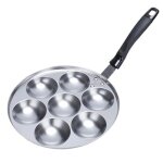 Plaque de cuisson 7 trous pour poulpe avec poign�e po�le � cr�pes poffertjes po�le � cr�pes farcies pour ...
