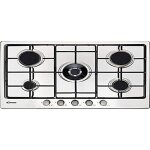 Plaque de cuisson candy chw74wtx 5 feux à gaz en acier inoxydable 745 cm Plaque de cuisson candy chw74wtx 5 feux à gaz en acier inoxydable 745 cm