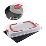Plaque de cuisson avec couvercle et moule  manqu - dr oetker - bake and go - 42 x 29 cm
